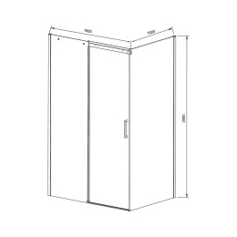 Душевой уголок Vincea Dice 150x100 VSR-4D1015CL