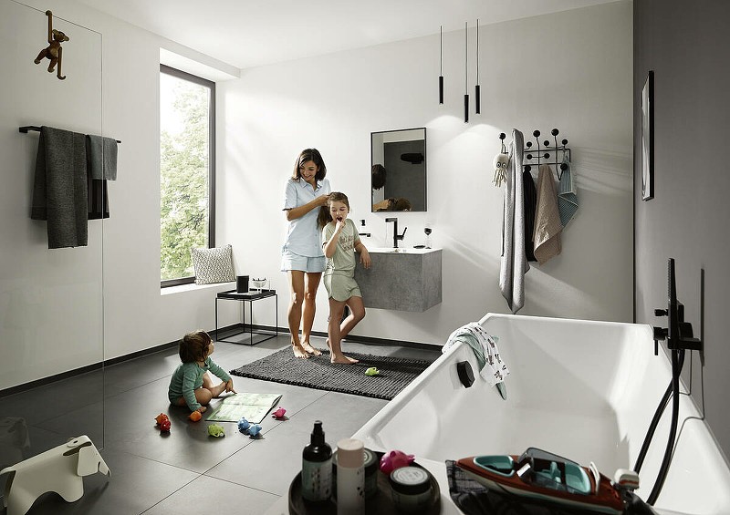 Полотенцедержатель Hansgrohe AddStoris 41743700 двойной белый матовый