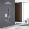 Душевая система Abber Daheim AF8250W c термостатом цвет Белая матовая