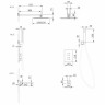 Душевая система Abber Daheim AF8250W c термостатом цвет Белая матовая