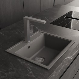 Кухонная мойка Abber Quarz 60 AQ2902G цвет Серый