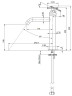 Смеситель для раковины Remer Chrono CH12A цвет Хром