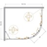 Душевой уголок Cezares Molveno 120x100 MOLVENO-RH-2-120/100-C-BORO-IV