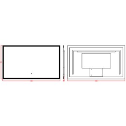 Зеркало Boheme Modern 120x70 544-120 с подсветкой