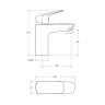 Смеситель для раковины BelBagno Due DUE-LVM-GM-W0
