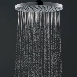 Душевая система Hansgrohe Vernis Blend Showerpipe 26276670 с термостатом Черная матовая