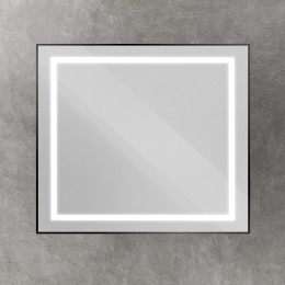 Зеркало BelBagno Kraft 90 SPC-KRAFT-900-800-SENS-NERO с подсветкой