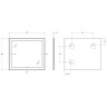 Зеркало BelBagno Kraft 90 SPC-KRAFT-900-800-SENS-NERO с подсветкой