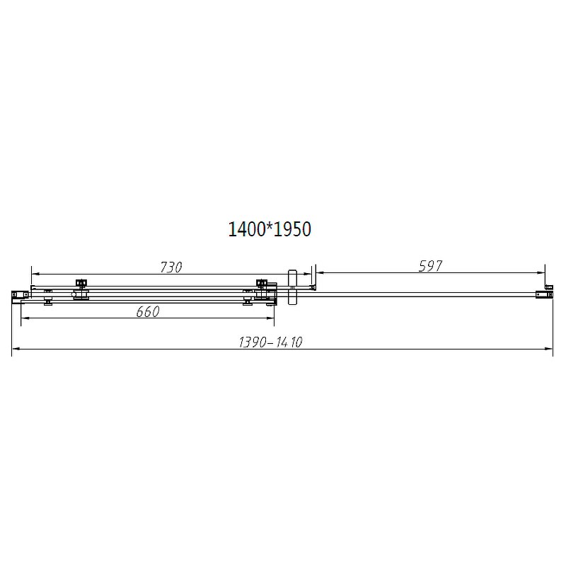 Душевой уголок Vincea Como-N 140x90 VSR-4CN9014CLB