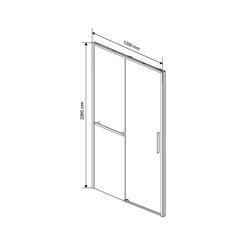 Душевая дверь Vincea Slim Soft 120 VDS-1SS120CLBN