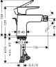 Смеситель для биде Hansgrohe Talis E 71720140