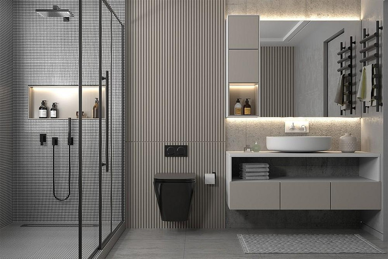 Комплект унитаза Abber Rechteck AC1201MB-AC0105-AC0121MMG с сиденьем Микролифт и клавишей смыва цвет Золото матовое