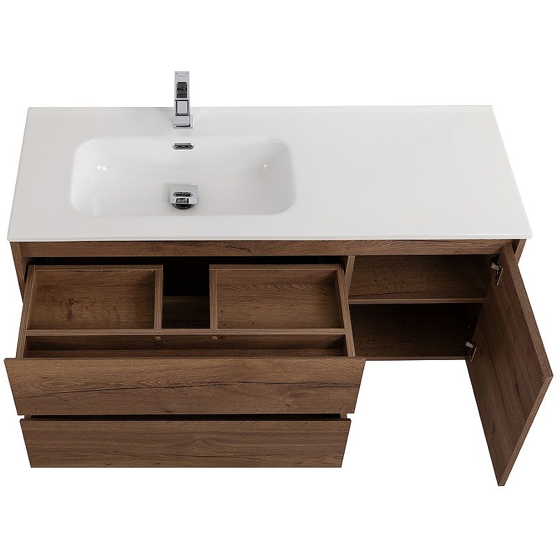 Тумба под раковину BelBagno Kraft 120 L KRAFT-1200-2C-1A-SO-RT-L подвесная