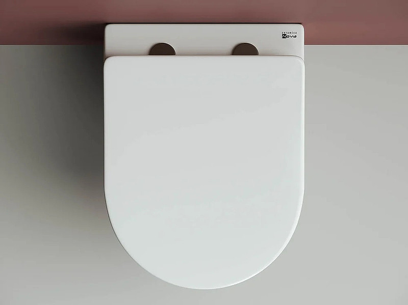 Комплект унитаза с инсталляцией Ceramicanova Forma CN3009_1001M_1000 с сиденьем Микролифт и клавишей смыва Хром матовый