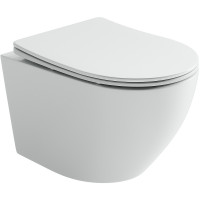 Унитаз Ceramicanova Uno Rimless CN11001 подвесной Белый с сиденьем Микролифт