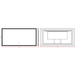 Зеркало Boheme Modern 140x70 544-140 с подсветкой