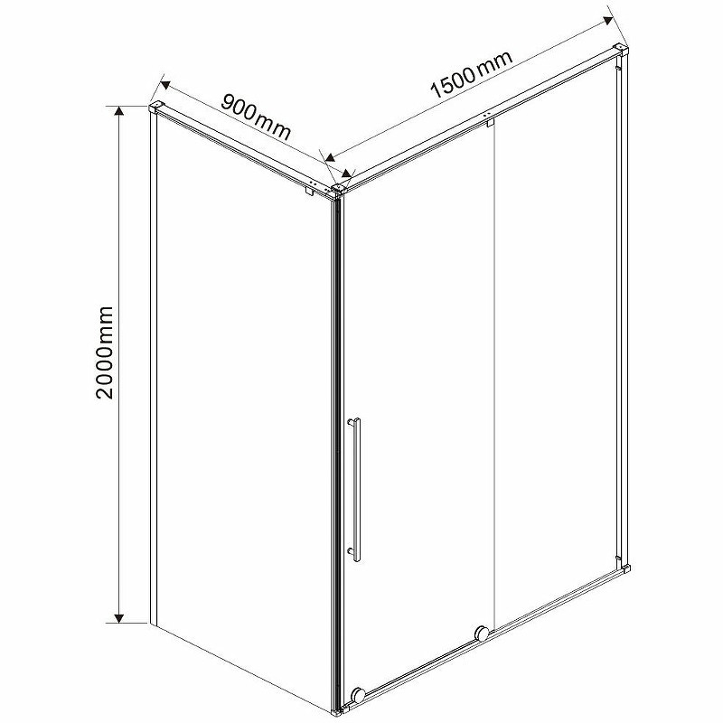 Душевой уголок Vincea Arno 150x90 VSR-1A9015CL