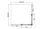 Душевой уголок Vincea Слим 8мм (Slim 8mm) 90х90 VSS-4SL900CLB