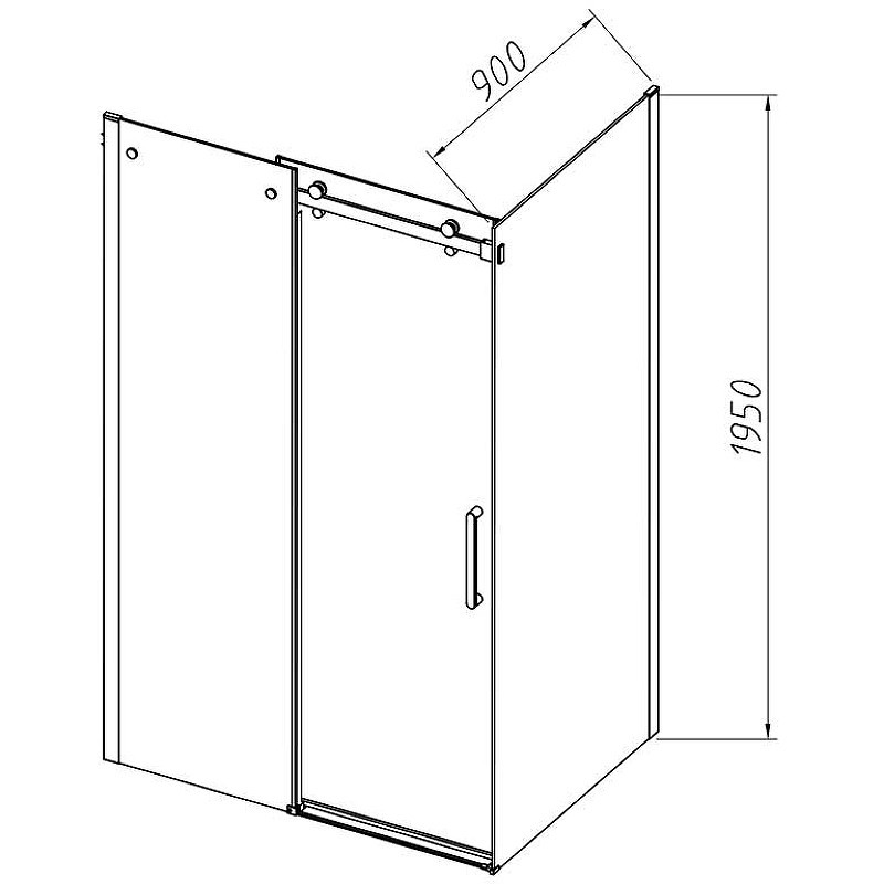 Душевой уголок Vincea Como-N 150x90 VSR-4CN9015CLB
