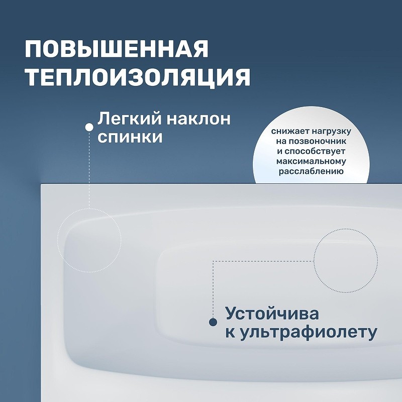 Акриловая ванна Vincea 180х80 VBT-2S180-LG