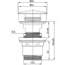 донный клапан Vincea DPU-1B01CH click-clack