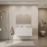 Тумба под раковину Cezares Duet-N 120 L DUET-N-1200-2C-SO-BL-L подвесная