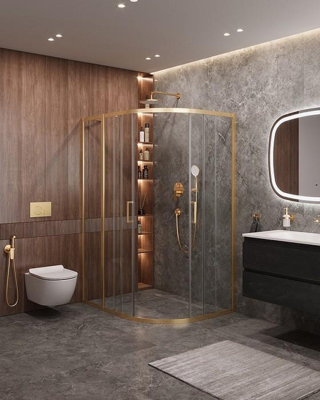 Душевой уголок Cezares Molveno 130x100 MOLVENO-RH-2-130/100-C-BORO-IV