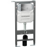 Комплект унитаза с инсталляцией Ceramicanova Forma CN3009_1002M_1000 с сиденьем Микролифт и клавишей смыва Хром матовый