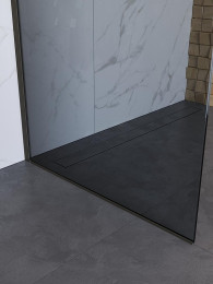 Душевая перегородка BelBagno Uno 80 UNO-L-1-TB-80-GR-GM