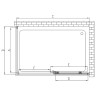 Душевой уголок Vincea Soft 110x90 VSR-3SO9011CLGM