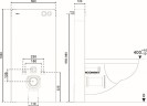 монтажная рама Abber AC0107MW для унитаза с клавишей смыва Белый