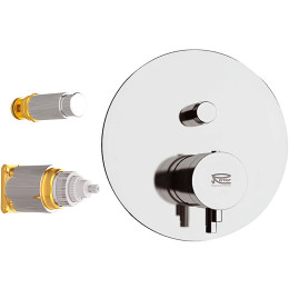Смеситель для душа Remer Minimal Thermo NT09KB с термостатом