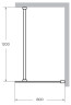 Душевая перегородка Cezares Liberta 80 LIBERTA-L-1-80-120-C-NERO