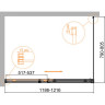 Душевой уголок Cezares Duet Soft-М 120x80 DUET SOFT-M-AH-1-120/80-C-Cr