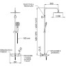 Душевая система Remer Elegance EQ34A8CPUFS25NO с термостатом