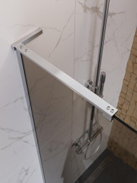 Душевая перегородка BelBagno Uno 90 UNO-L-1-TB-90-BR-Cr