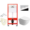 Комплект унитаза BelBagno Uno-Tor BB5177CH-TOR/SC с инсталляцией Tece Profil 9400412