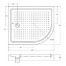 Акриловый поддон для душа Cezares Tray A 120x100 L TRAY-A-RH-120/100-550-15-W-L
