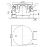 Акриловый поддон для душа Cezares Tray A 120x100 L TRAY-A-RH-120/100-550-15-W-L