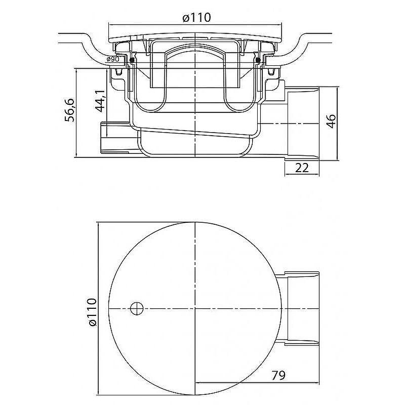 Акриловый поддон для душа Cezares Tray A 120x100 L TRAY-A-RH-120/100-550-15-W-L