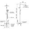 Душевая система Remer Elegance EQ34A8MPUFM25NO с термостатом