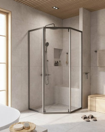 Душевой уголок Cezares Relax-304 100x100 RELAX-304-P-1-100-C-GM