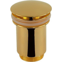 донный клапан Remer 904CC114DO click-clack Золото глянцевое