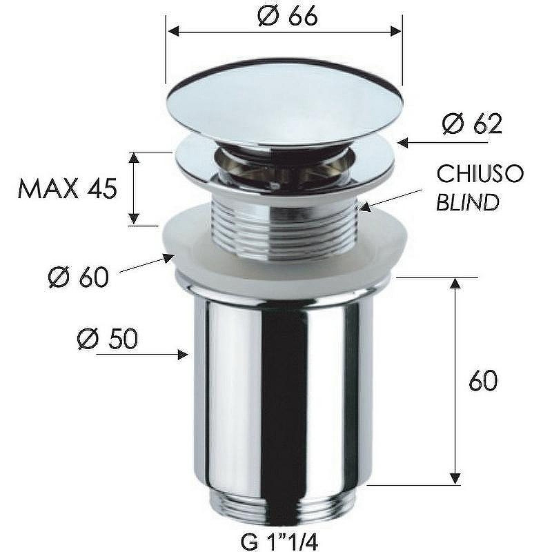 донный клапан Remer 904CC114DO click-clack Золото глянцевое