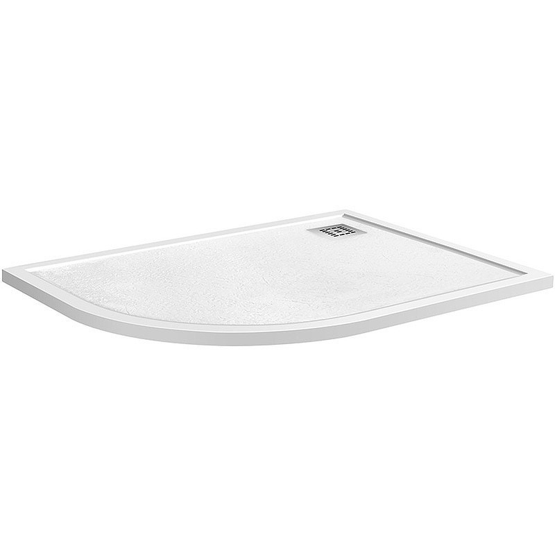 Душевой поддон из искусственного камня BelBagno Uno 120x80 R TRAY-MR-UNO-RH-120/80-550-35-W-R-CR
