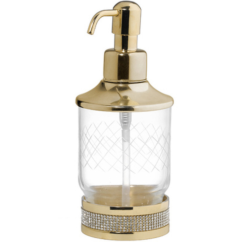 Дозатор для жидкого мыла Boheme Royal Cristal 10929-G-B