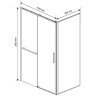 Душевой уголок Vincea Slim Soft 110x90 VSR-1SS9011CLG