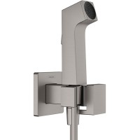 Гигиенический душ Hansgrohe Bidette 29233340 Шлифованный черный хром