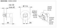 Смеситель для душа Remer X Style X30LVO цвет Латунь состаренная