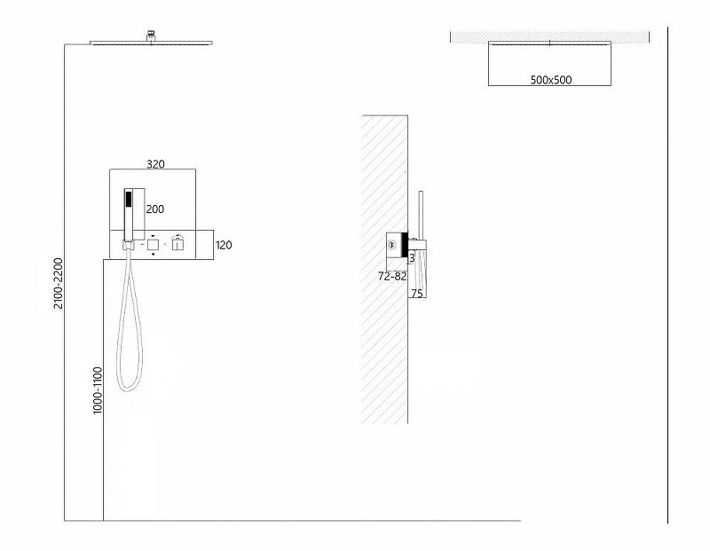 Душевая система Abber Daheim AF8255W c термостатом цвет Белая матовая